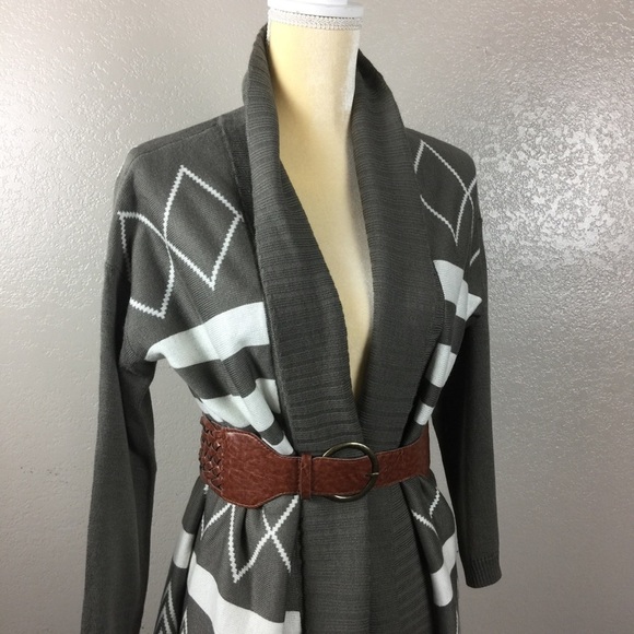 Ya Los Angeles Tribal Kimono Open Long Cardigan - Picture 6 of 8